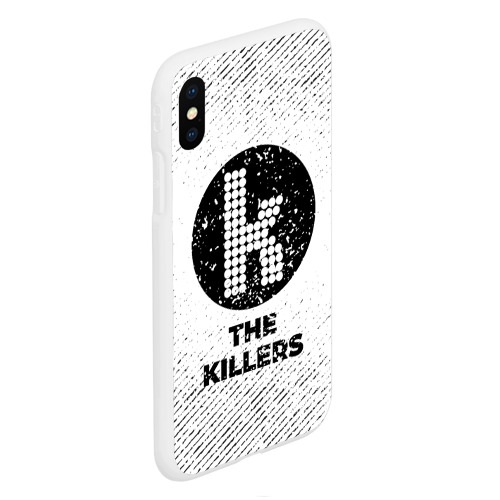 Чехол для iPhone XS Max матовый The Killers с потертостями на светлом фоне - фото 3