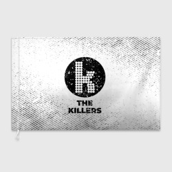 Флаг 3D The Killers с потертостями на светлом фоне