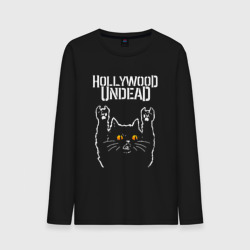 Мужской лонгслив хлопок Hollywood Undead rock cat
