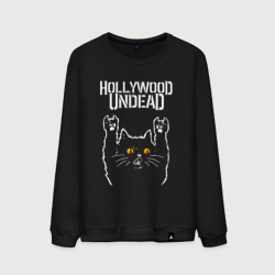 Мужской свитшот хлопок Hollywood Undead rock cat