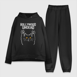 Женский костюм хлопок Oversize Hollywood Undead rock cat