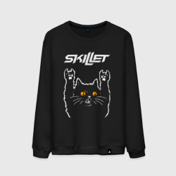 Мужской свитшот хлопок Skillet rock cat