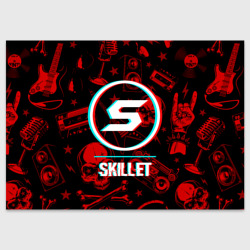 Поздравительная открытка Skillet rock glitch