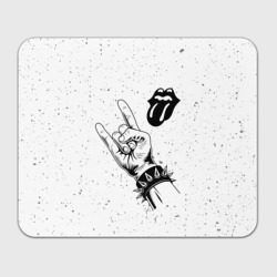 Прямоугольный коврик для мышки Rolling Stones и рок символ