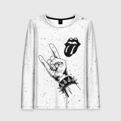 Женский лонгслив 3D Rolling Stones и рок символ