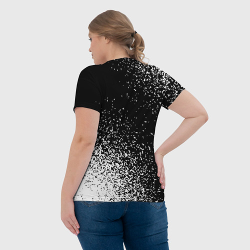 Женская футболка 3D Sex Pistols и рок символ на темном фоне, цвет 3D печать - фото 7