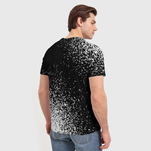 Мужская футболка 3D Joy Division и рок символ на темном фоне, цвет 3D печать - фото 4