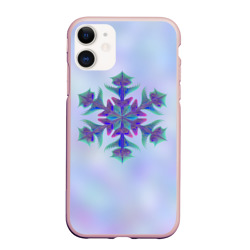 Морозная снежинка – Чехол для iPhone 11 матовый с принтом купить