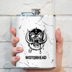 Фляга Motorhead glitch на светлом фоне - фото 2