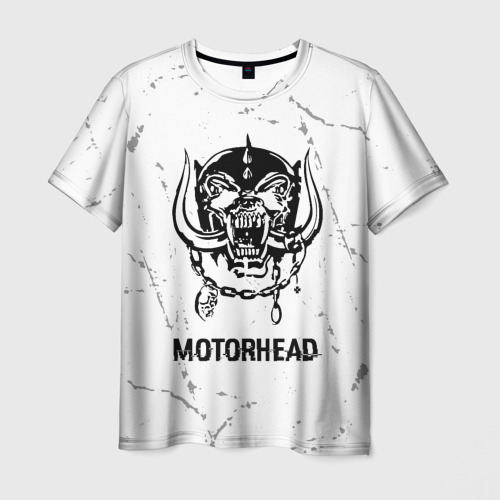 Мужская футболка 3D Motorhead glitch на светлом фоне, цвет 3D печать