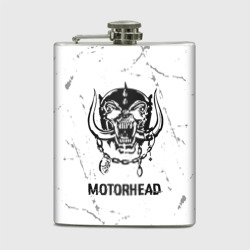 Фляга Motorhead glitch на светлом фоне