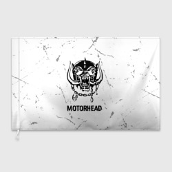 Флаг 3D Motorhead glitch на светлом фоне