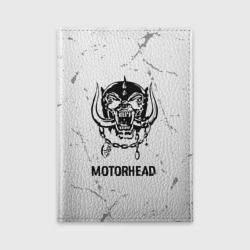Обложка для автодокументов Motorhead glitch на светлом фоне