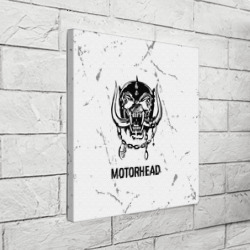 Холст квадратный Motorhead glitch на светлом фоне - фото 2