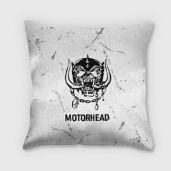 Подушка 3D Motorhead glitch на светлом фоне