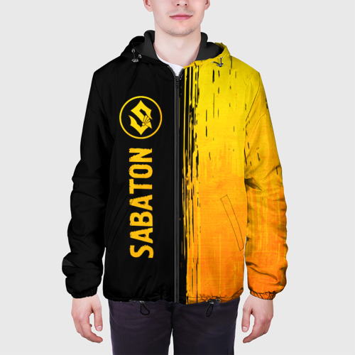 Мужская куртка 3D Sabaton - gold gradient: по-вертикали, цвет 3D печать - фото 4