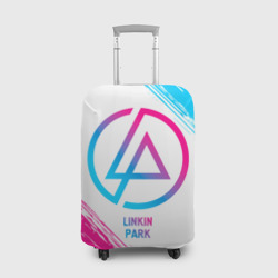 Чехол для чемодана 3D Linkin Park neon gradient style