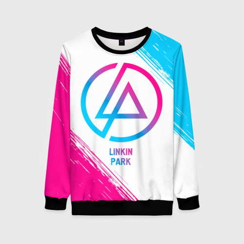 Женский свитшот 3D Linkin Park neon gradient style, цвет 3D печать