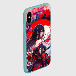 Чехол для iPhone XS Max матовый Японская девушка от нейросети - фото 2