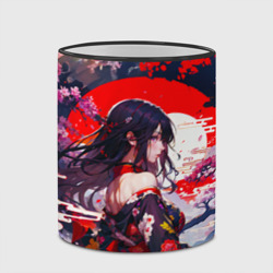 Кружка с полной запечаткой Японская девушка от нейросети - фото 2