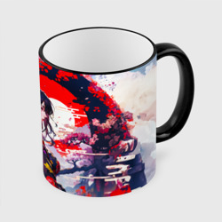 Кружка с полной запечаткой Японская девушка от нейросети