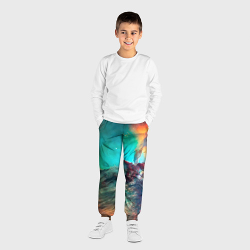 Детские брюки 3D Аморфный цветастый космос, цвет 3D печать - фото 4
