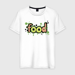Мужская футболка хлопок Food graffiti