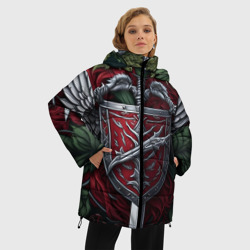 Женская зимняя куртка Oversize Герб лесных защитников - фото 2