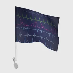 Флаг для автомобиля Color pulse