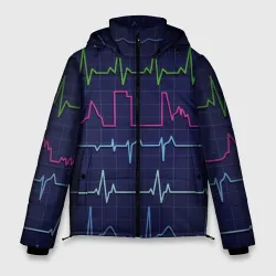 Мужская зимняя куртка 3D Color pulse