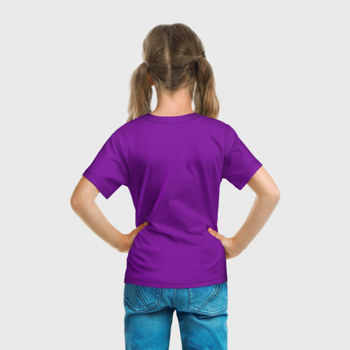 Детская футболка 3D Девочка Мальвинка, цвет 3D печать - фото 6