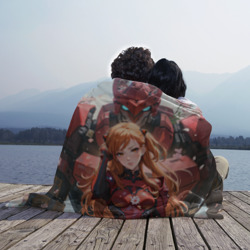 Плед 3D Аска Ленгли и робот - фото 2