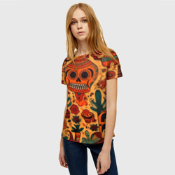Женская футболка 3D Мариачи Пустыни - фото 2