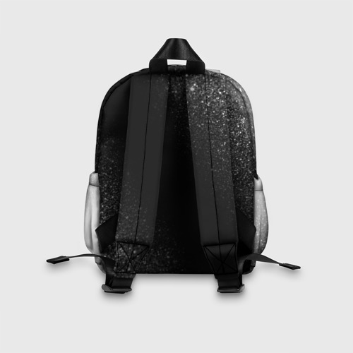Детский рюкзак 3D с принтом Evangelion glitch на темном фоне, вид сзади #2