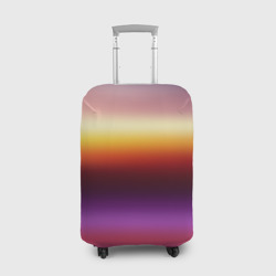 Чехол для чемодана 3D Закат, абстрактные полосы с размытием