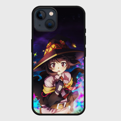 Чехол для iPhone 14 Мегумин Алый маг