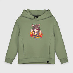 Детское худи Oversize хлопок Megu nyan