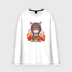 Женский лонгслив oversize хлопок Megu nyan