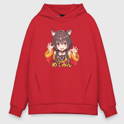 Мужское худи Oversize хлопок Megu nyan