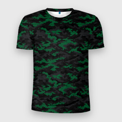 Мужская футболка 3D Slim Точечный камуфляжный узор Spot camouflage pattern