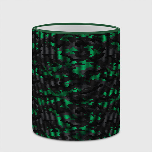 Кружка с полной запечаткой Точечный камуфляжный узор Spot camouflage pattern, цвет Кант зеленый - фото 4
