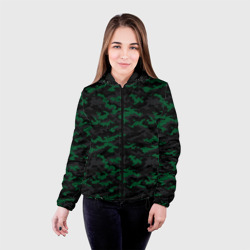 Женская куртка 3D Точечный камуфляжный узор Spot camouflage pattern - фото 2