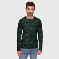 Мужской лонгслив 3D Точечный камуфляжный узор Spot camouflage pattern - фото 2