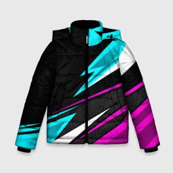 Зимняя куртка для мальчиков 3D Спорт униформа - неон