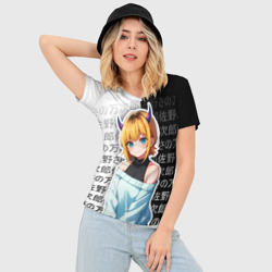 Женская футболка 3D Slim Мем-тё - Звездное дитя - фото 2