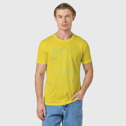 Мужская футболка хлопок Бирюзовый круговорот - фото 2