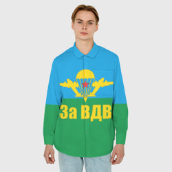 Мужская рубашка oversize 3D За ВДВ - десантник - фото 2