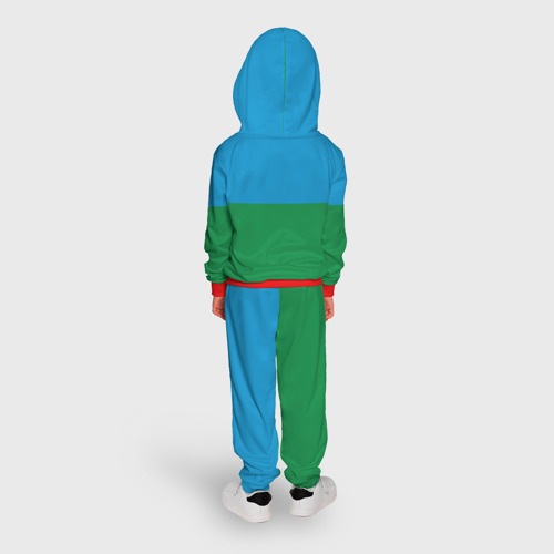 Детский костюм с толстовкой 3D ВДВ - символика, цвет красный - фото 4