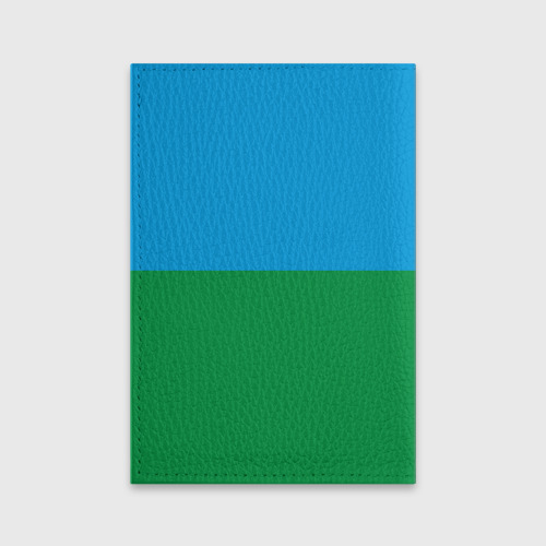 Обложка для паспорта матовая кожа ВДВ - символика, цвет голубой - фото 2