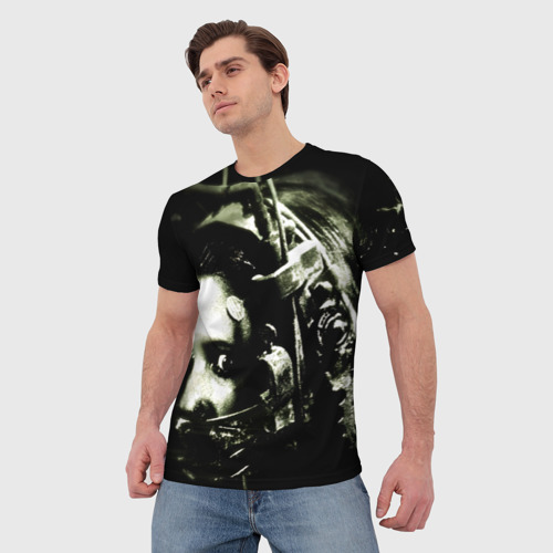 Мужская футболка 3D с принтом Пила Аманда, фото на моделе #1